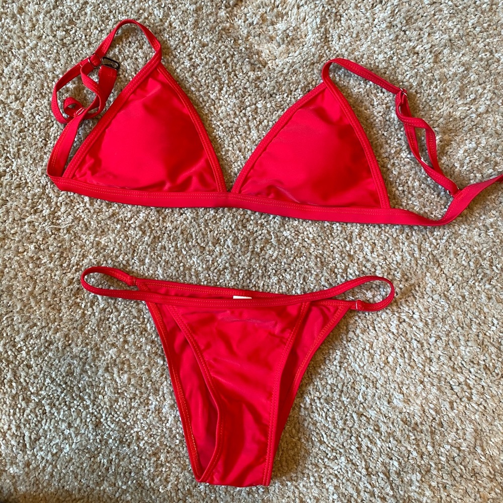 red bikini